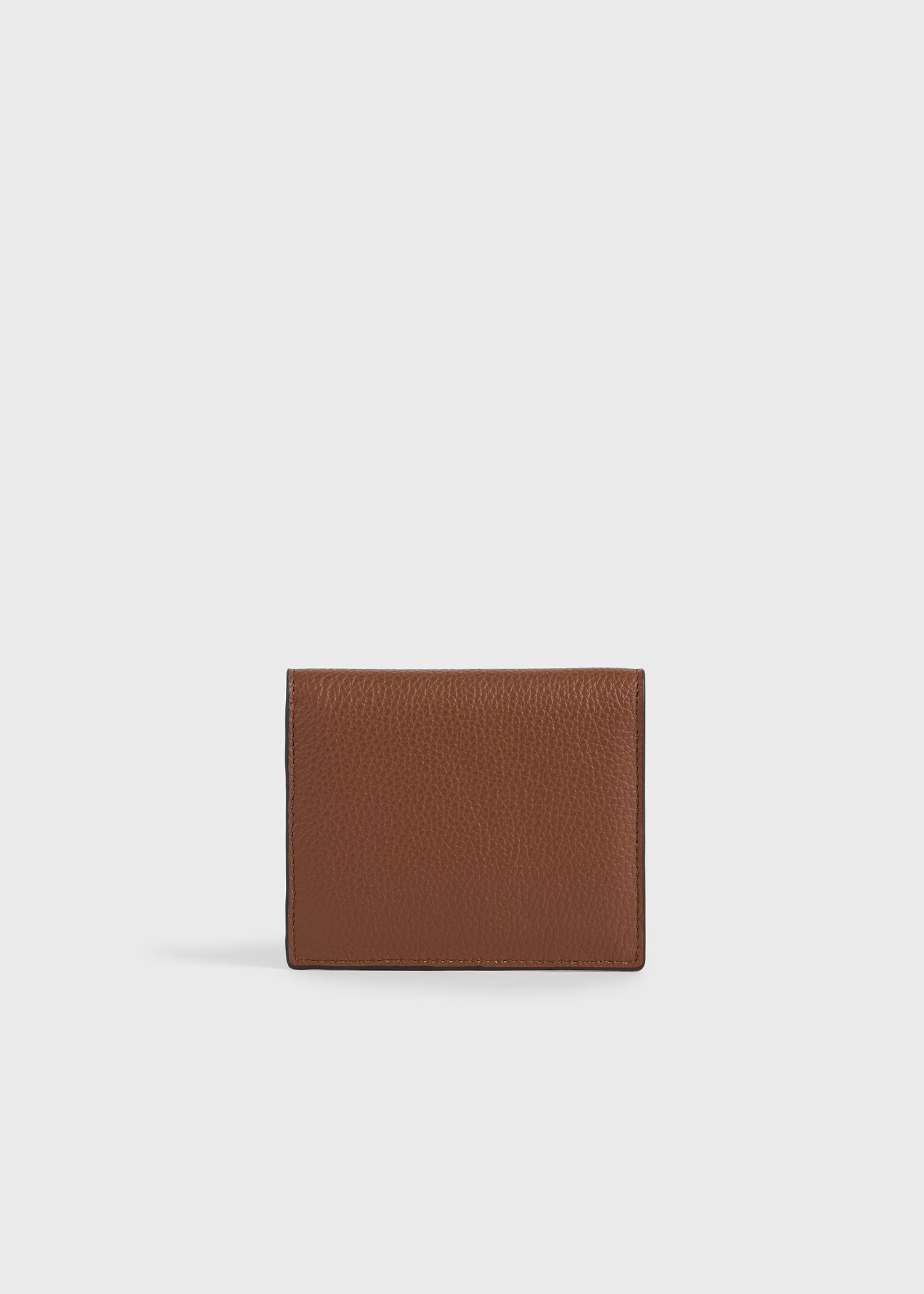T-lock grained-leather cardholder sienna