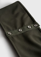 Ribbed strapless bikini top dark green