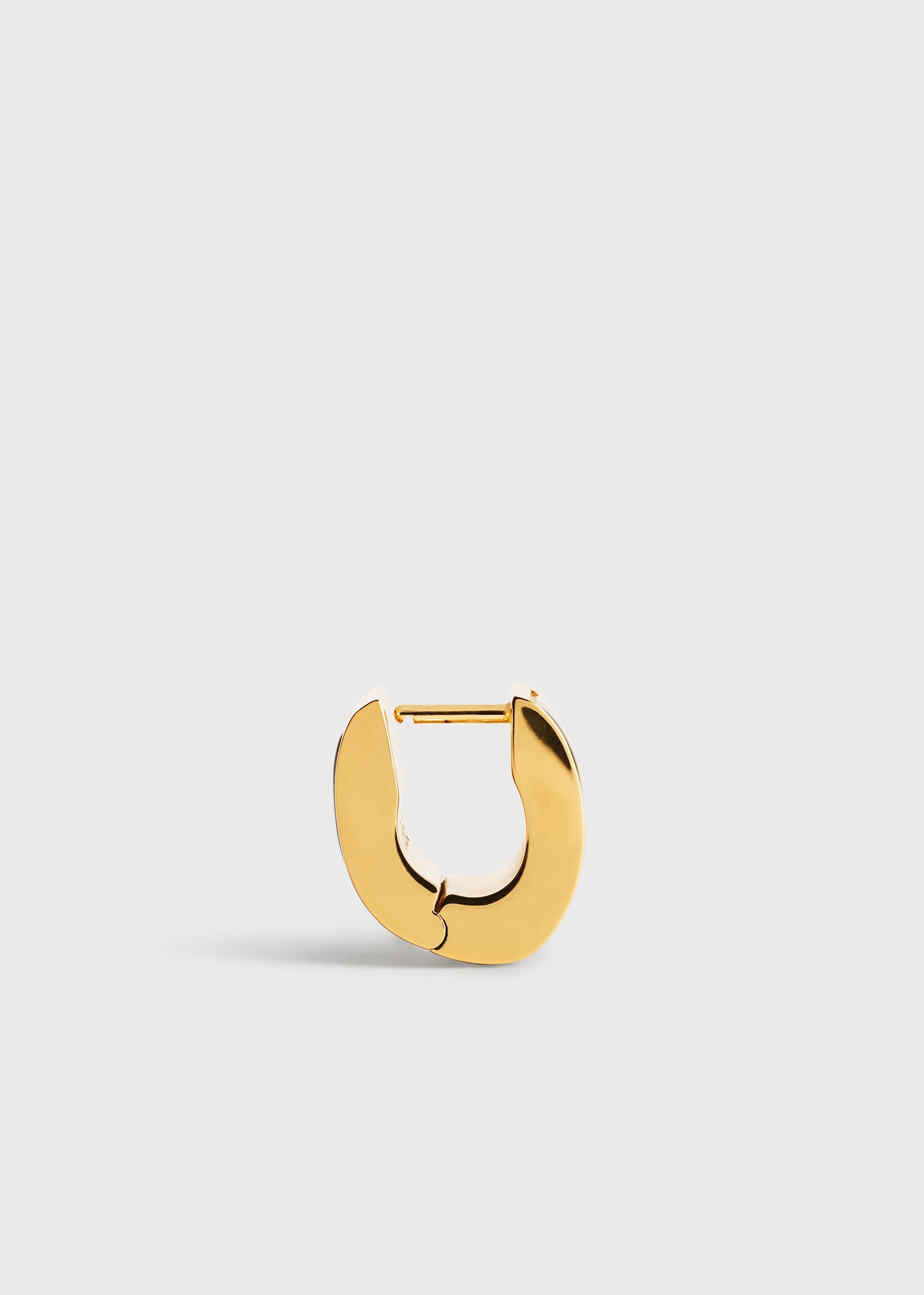 Petite signature hoops beige/gold