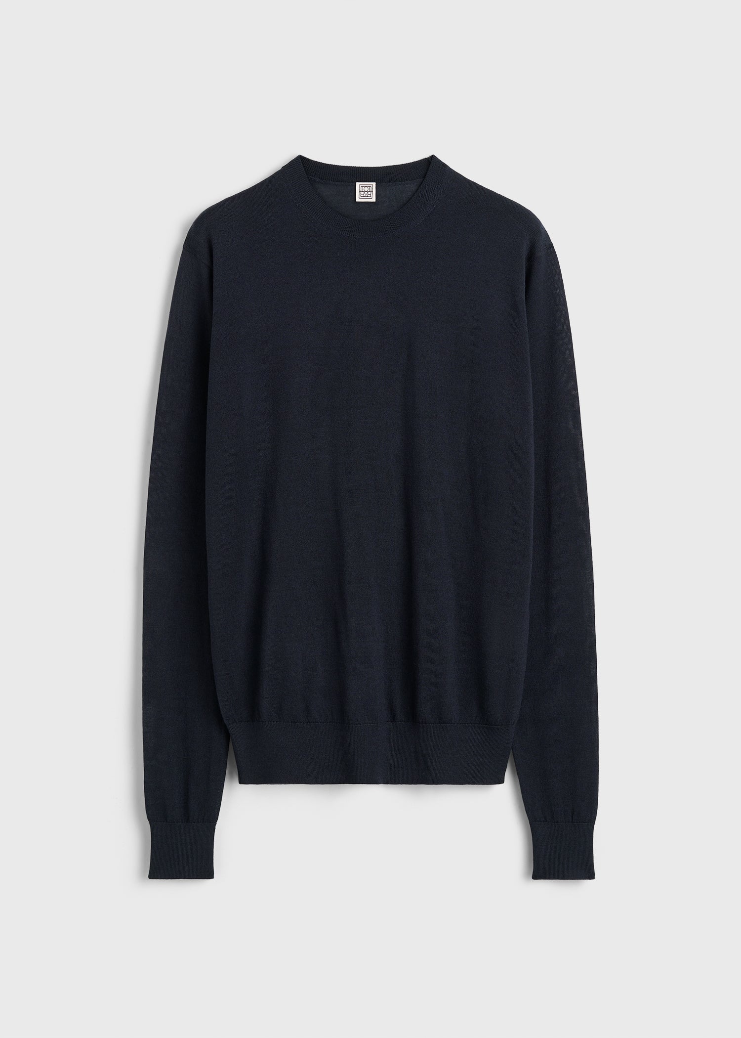 Fine crew knit midnight