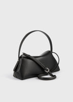 T-lock grained-leather shoulder black
