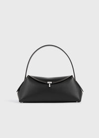T-lock grained-leather shoulder black