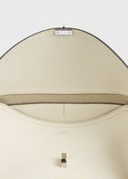 T-lock grained-leather shoulder milk
