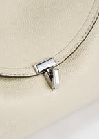 T-lock grained-leather shoulder milk