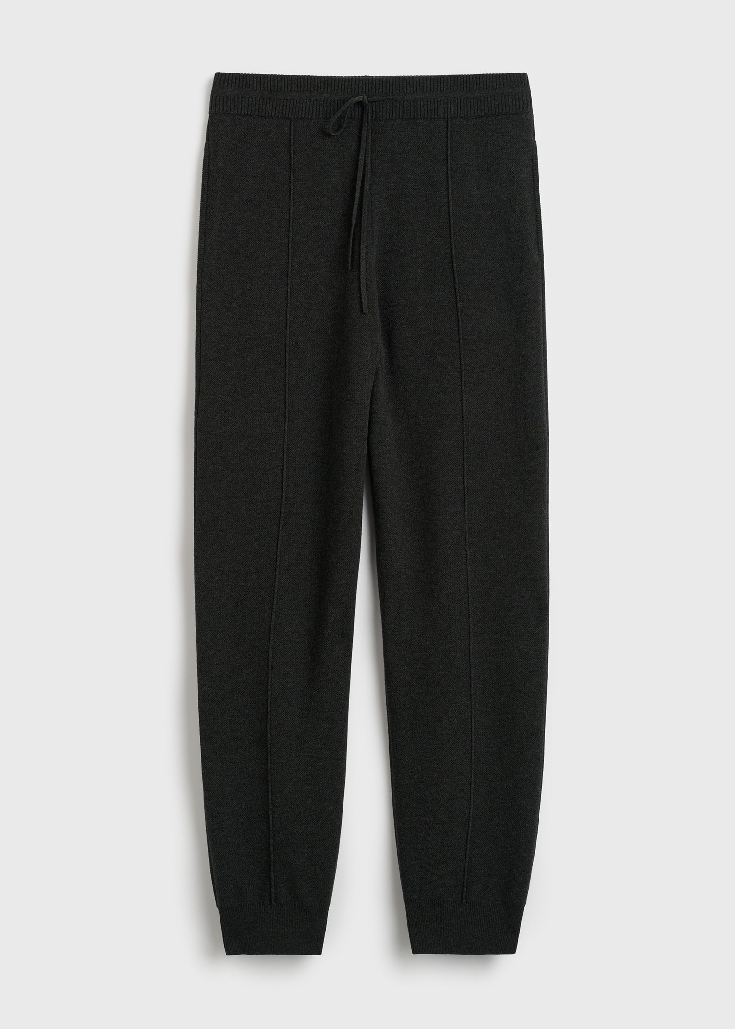Pintucked sweatpants charcoal