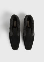 Loafer boots black