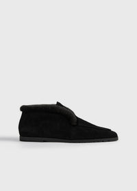 Loafer boots black
