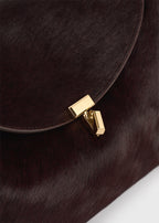T-lock pony hair top handle wine