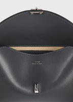 Mini T-lock leather clutch shark