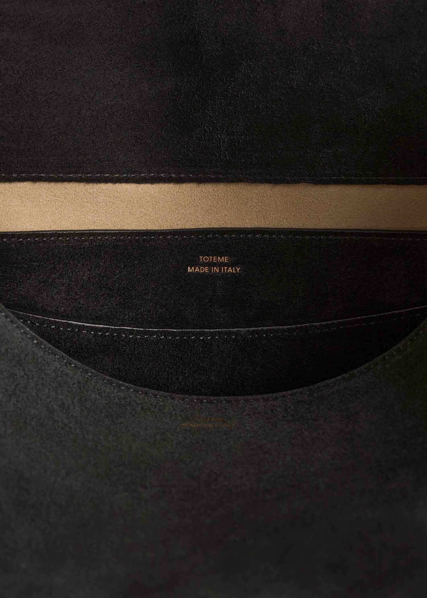 T-lock suede satchel black