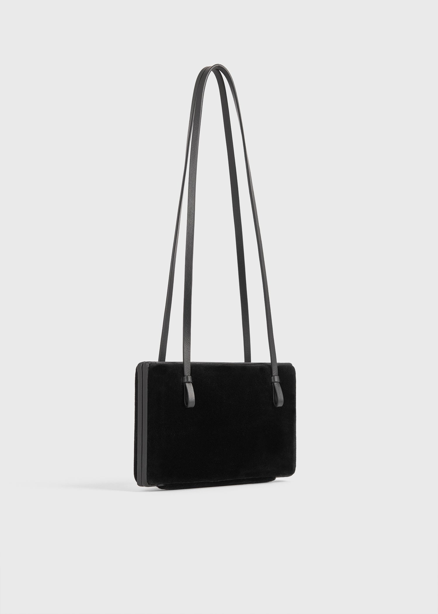 Cocktail velvet bag black