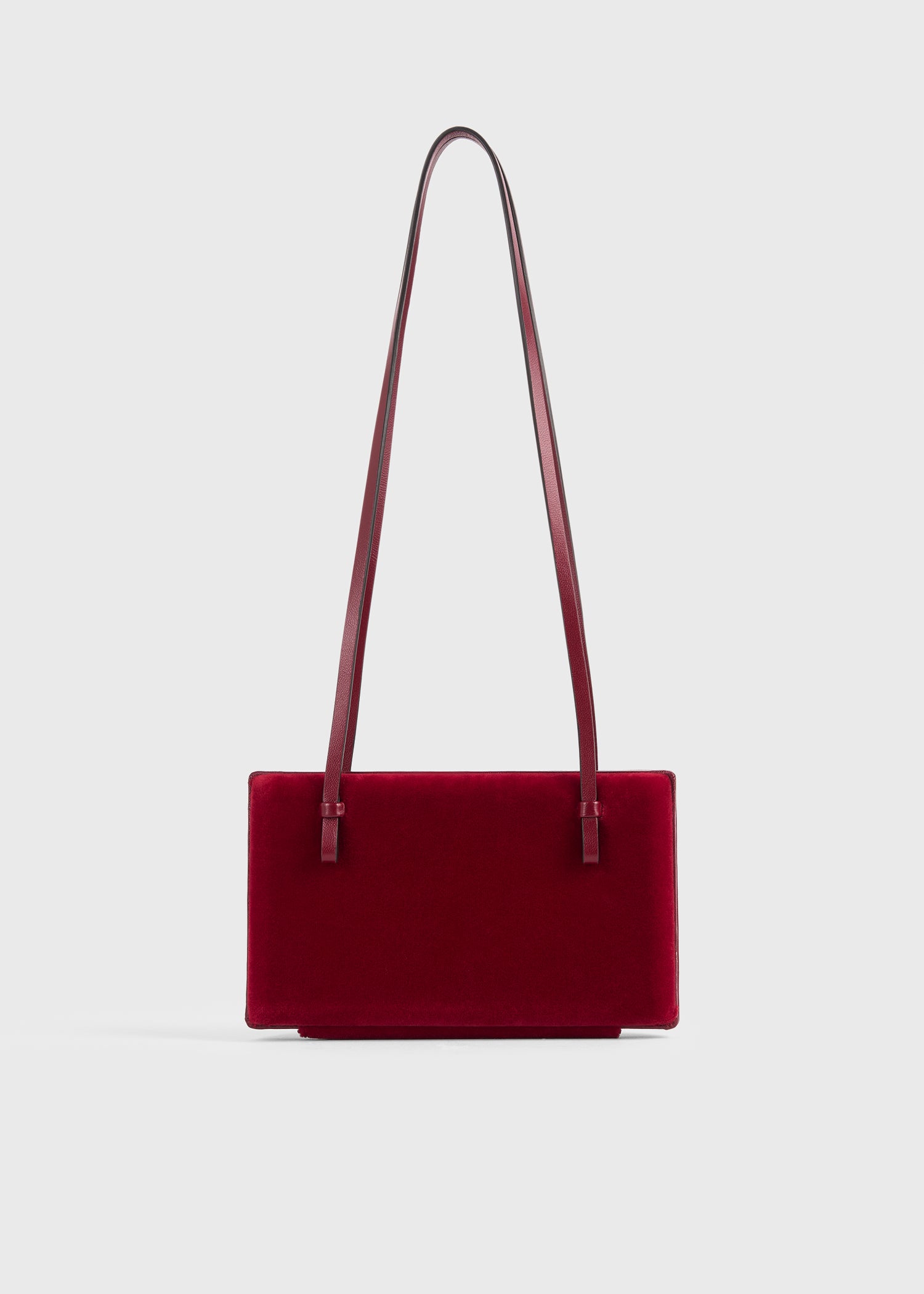 Cocktail velvet bag red