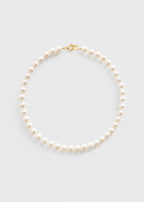 Infinity pearl choker white