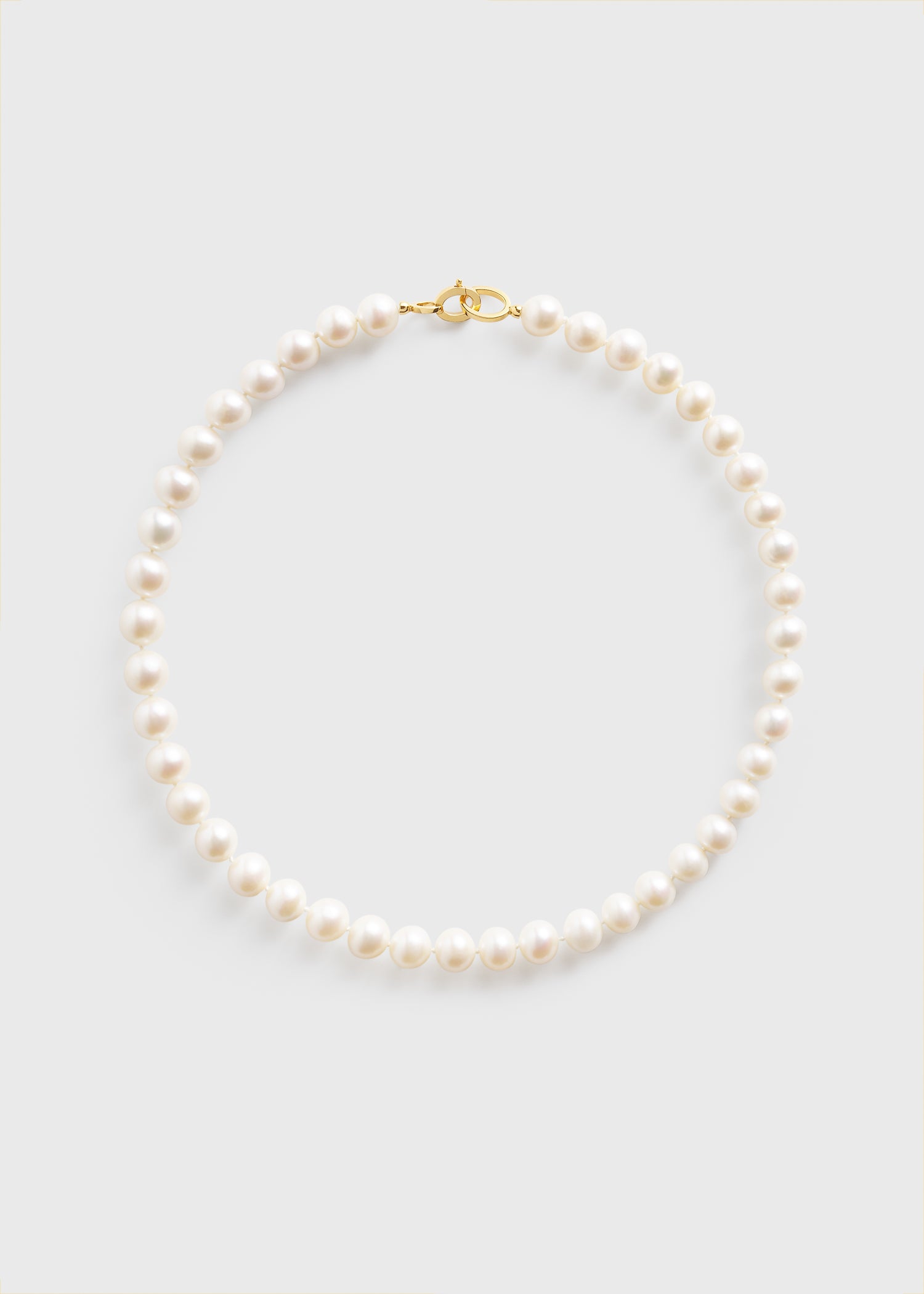 Infinity pearl choker white