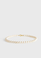 Infinity pearl choker white