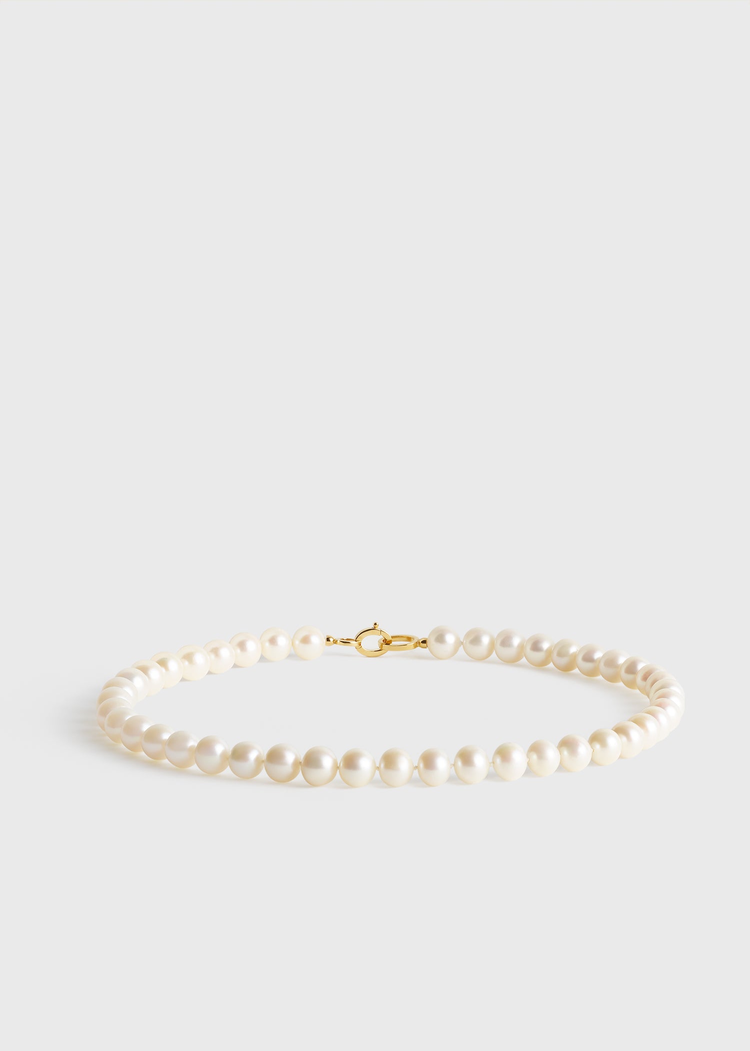 Infinity pearl choker white