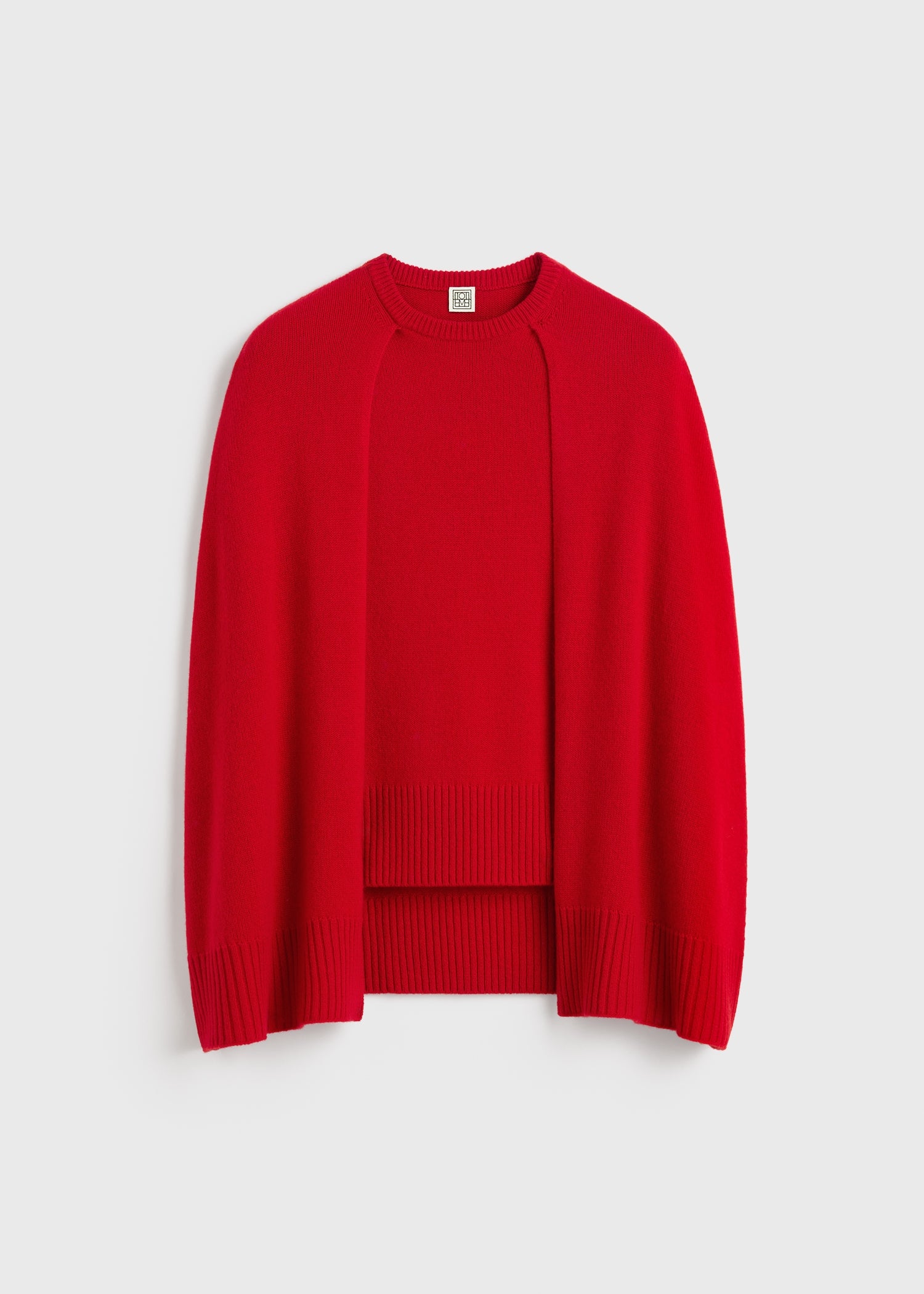 Crew cape knit poppy