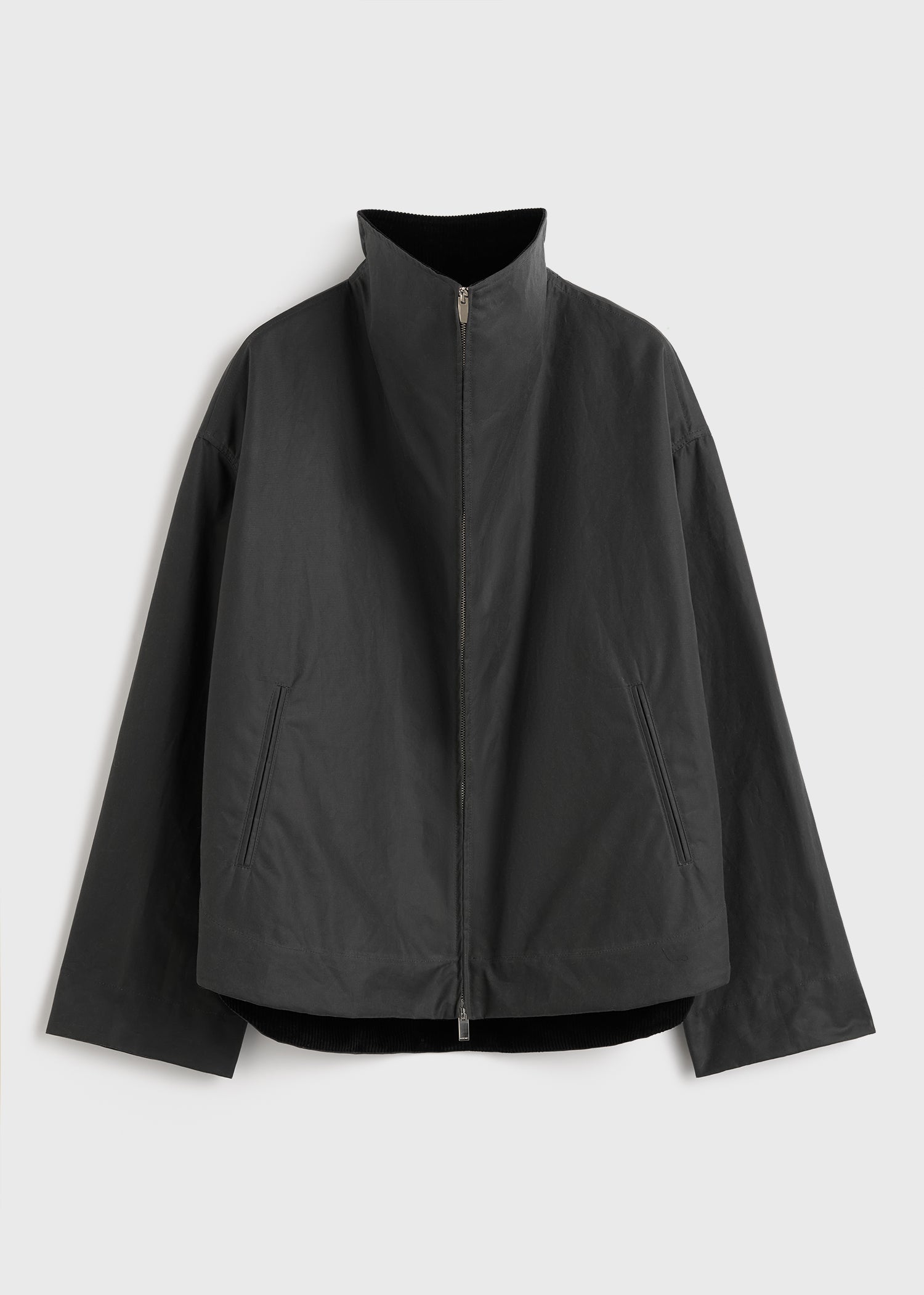 Zipped country jacket washed black