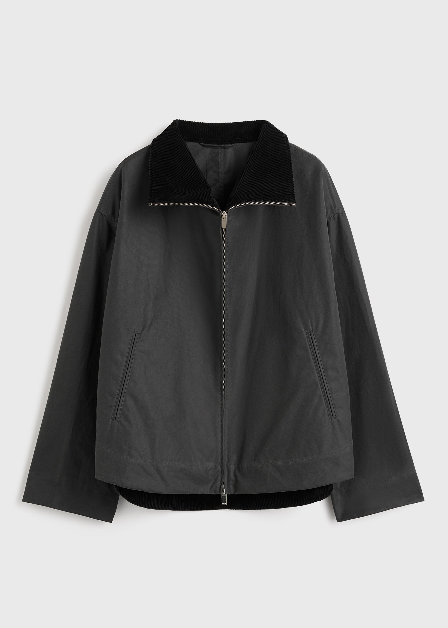 Zipped country jacket washed black