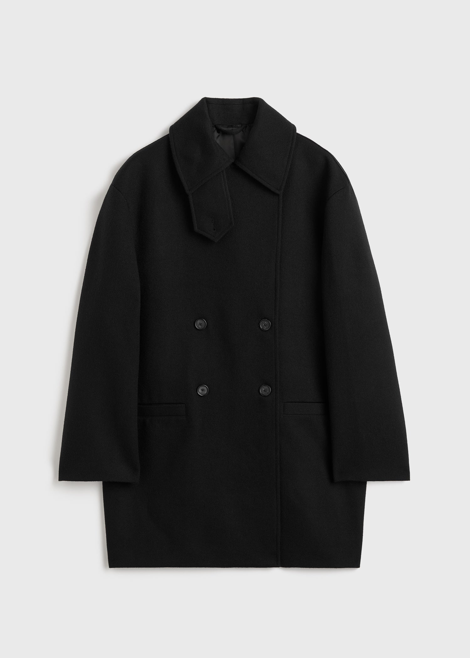 Broad peacoat black