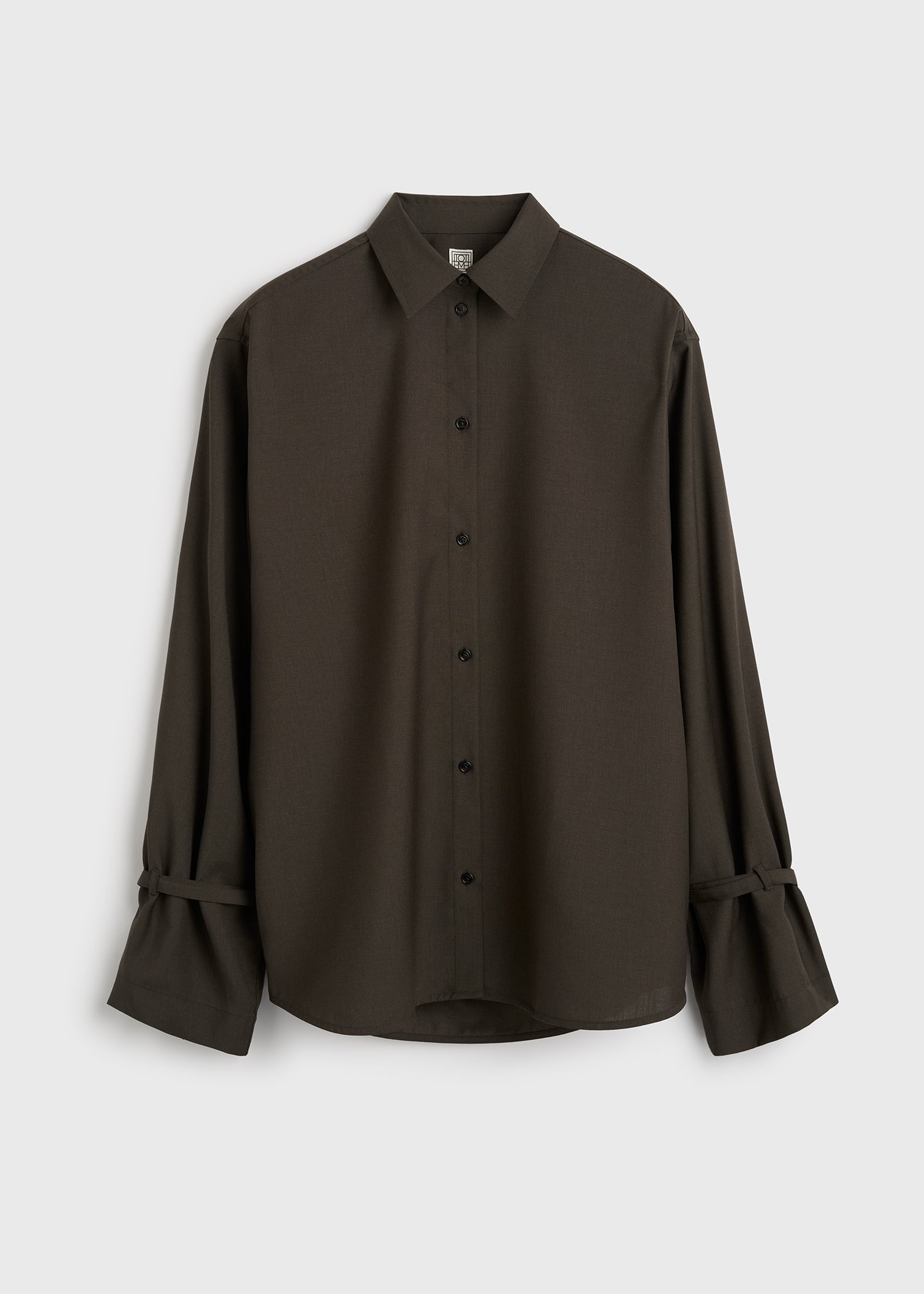 Tie-cuff shirt pepper