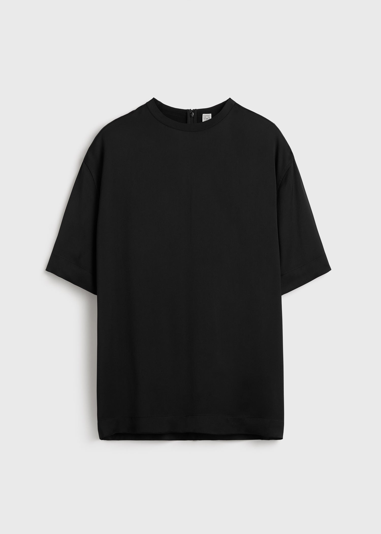 Satin tee black