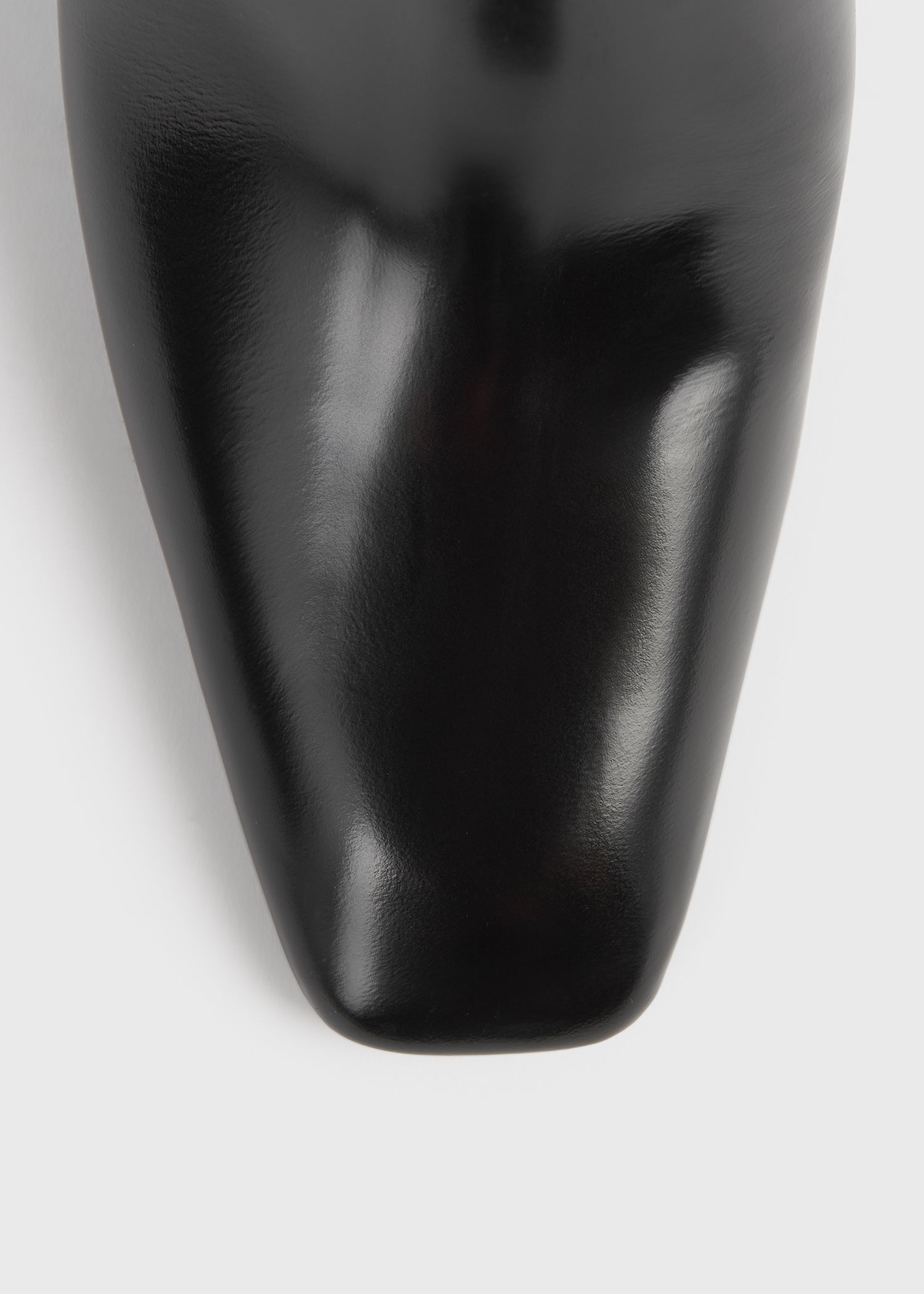 Bar leather mules black