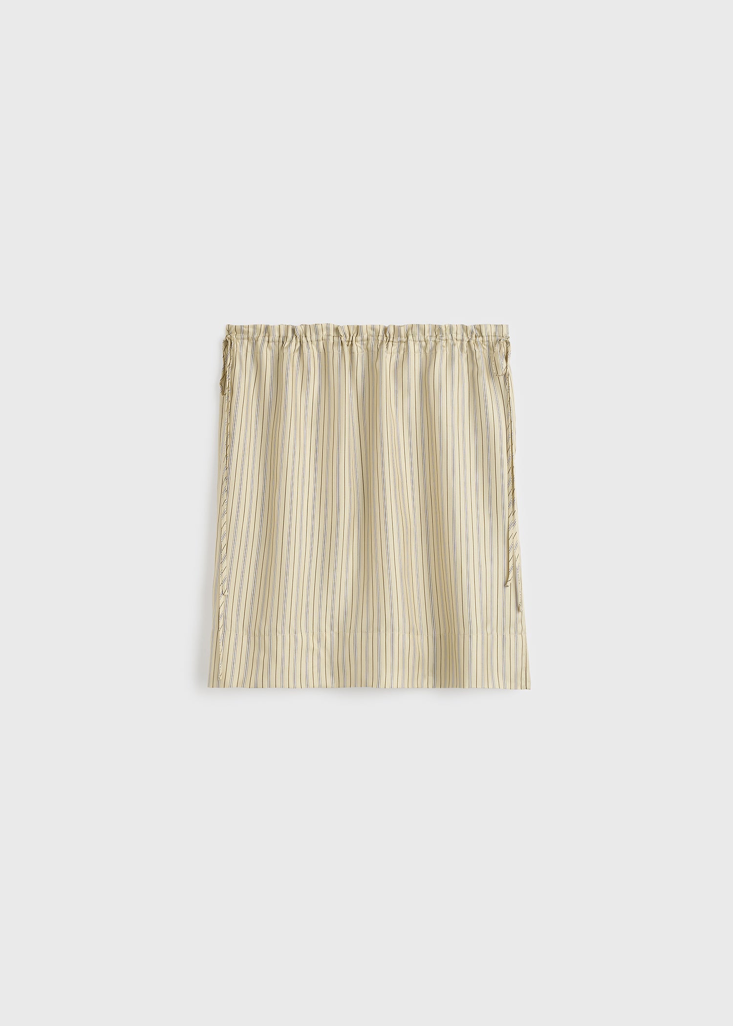 Striped mini skirt beige/brown