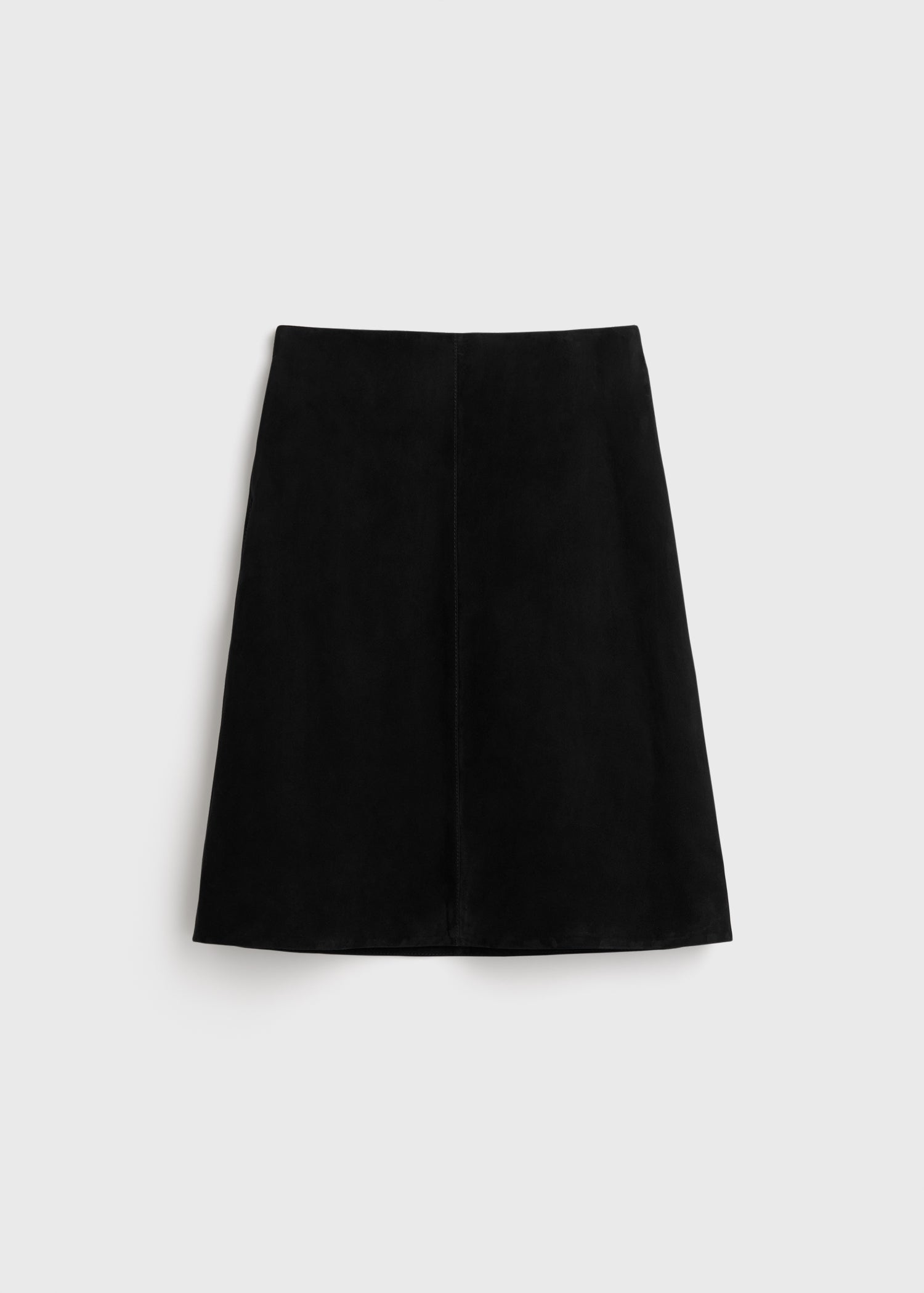 Suede skirt black