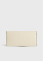 T-lock grained-leather wallet milk