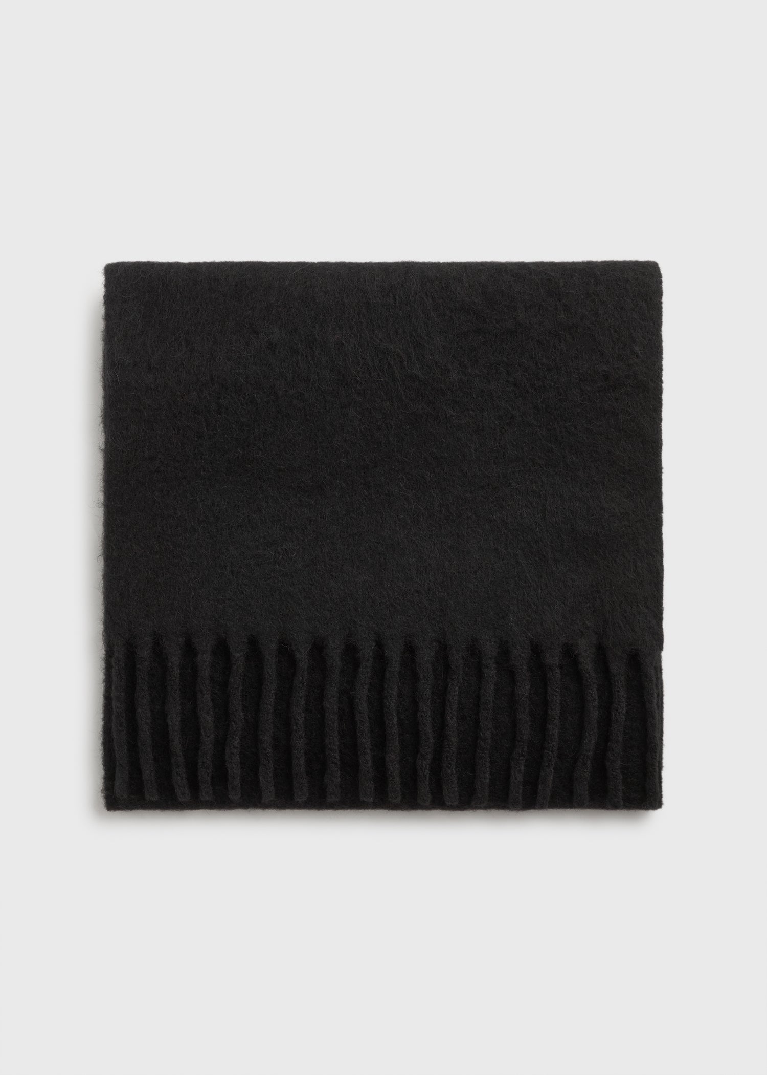 Fuzzy scarf black