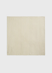 Striped silk scarf beige/brown