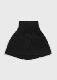 Funnel alpaca-blend neck warmer black