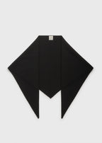 Triangle wool scarf black