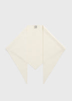 Triangle wool scarf ecru