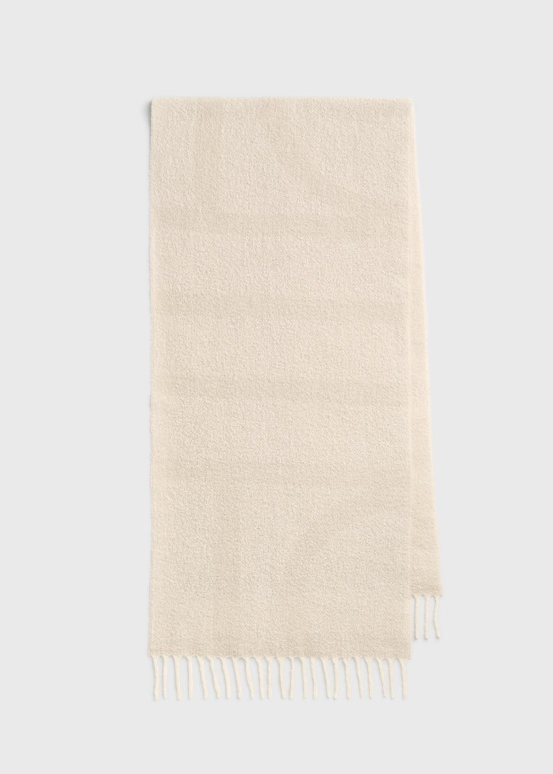 Monogram jacquard scarf ecru/white