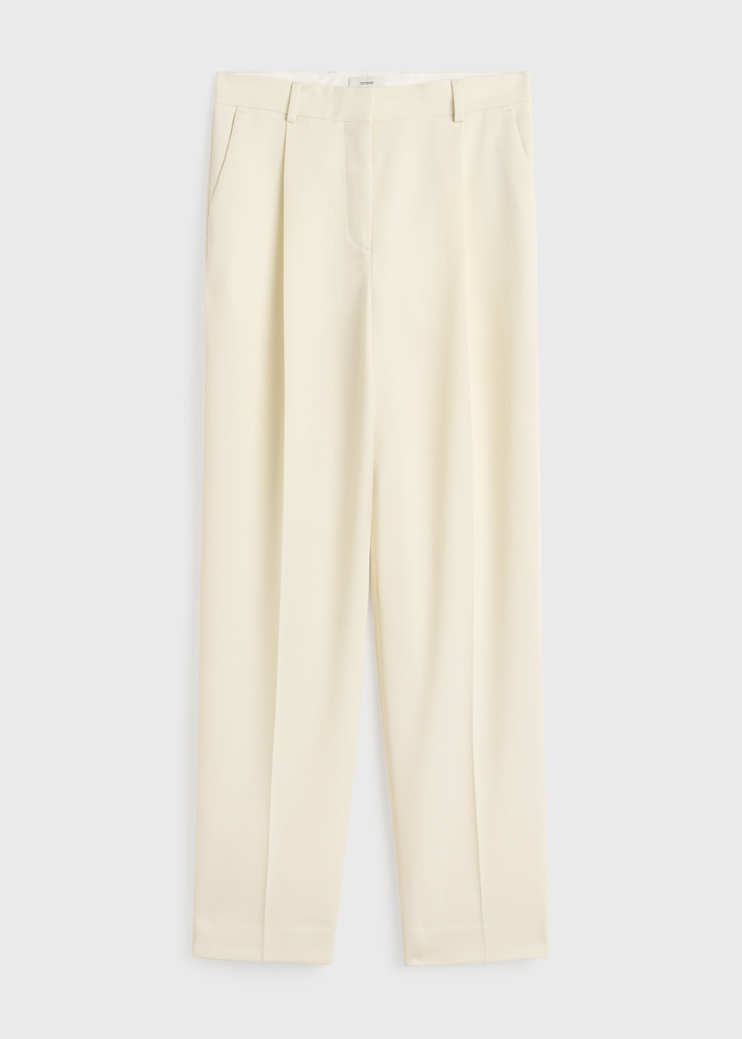 Pleat trousers off-white