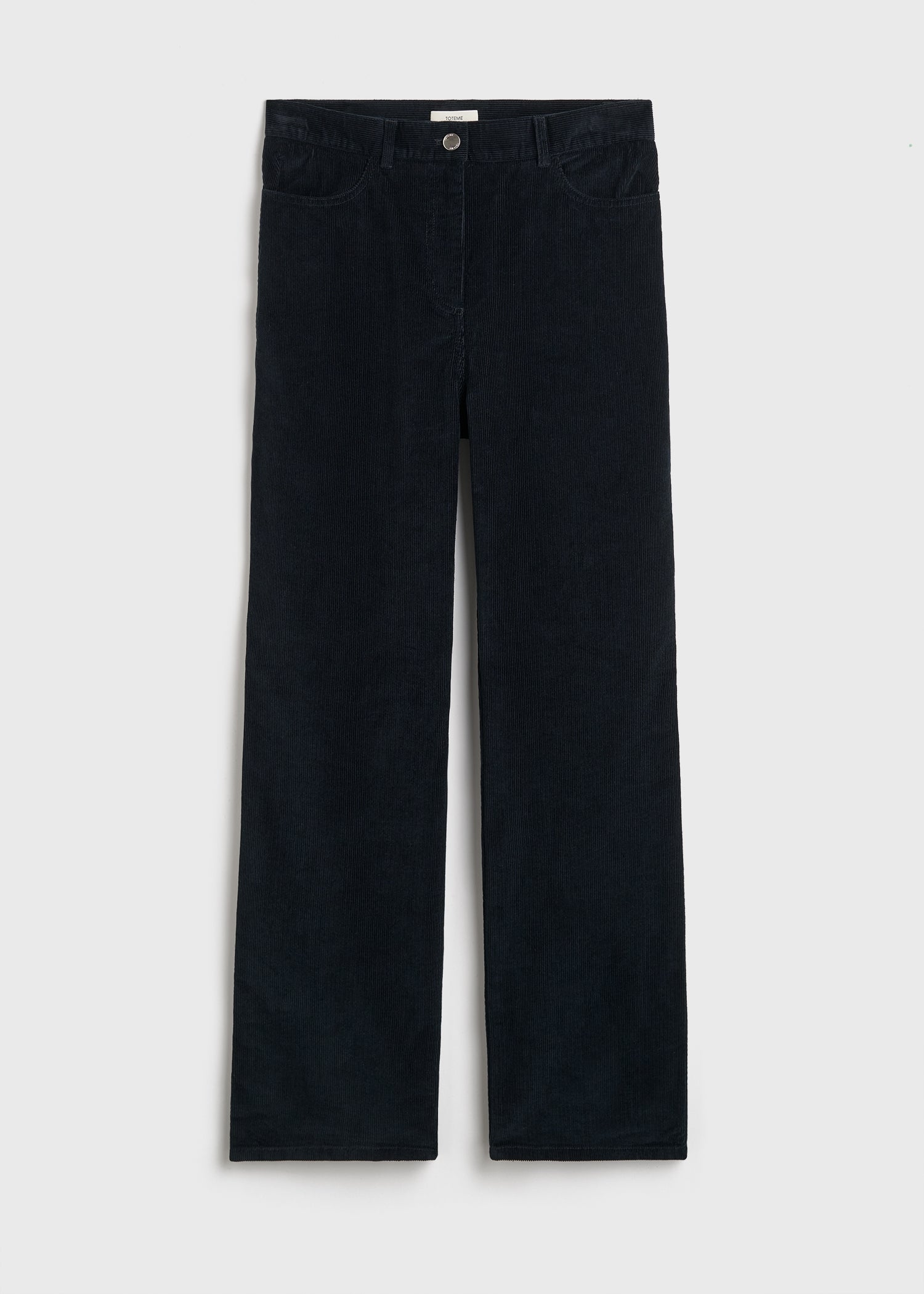 Straight cord trousers navy