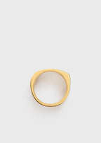 Signature ring ecru/gold