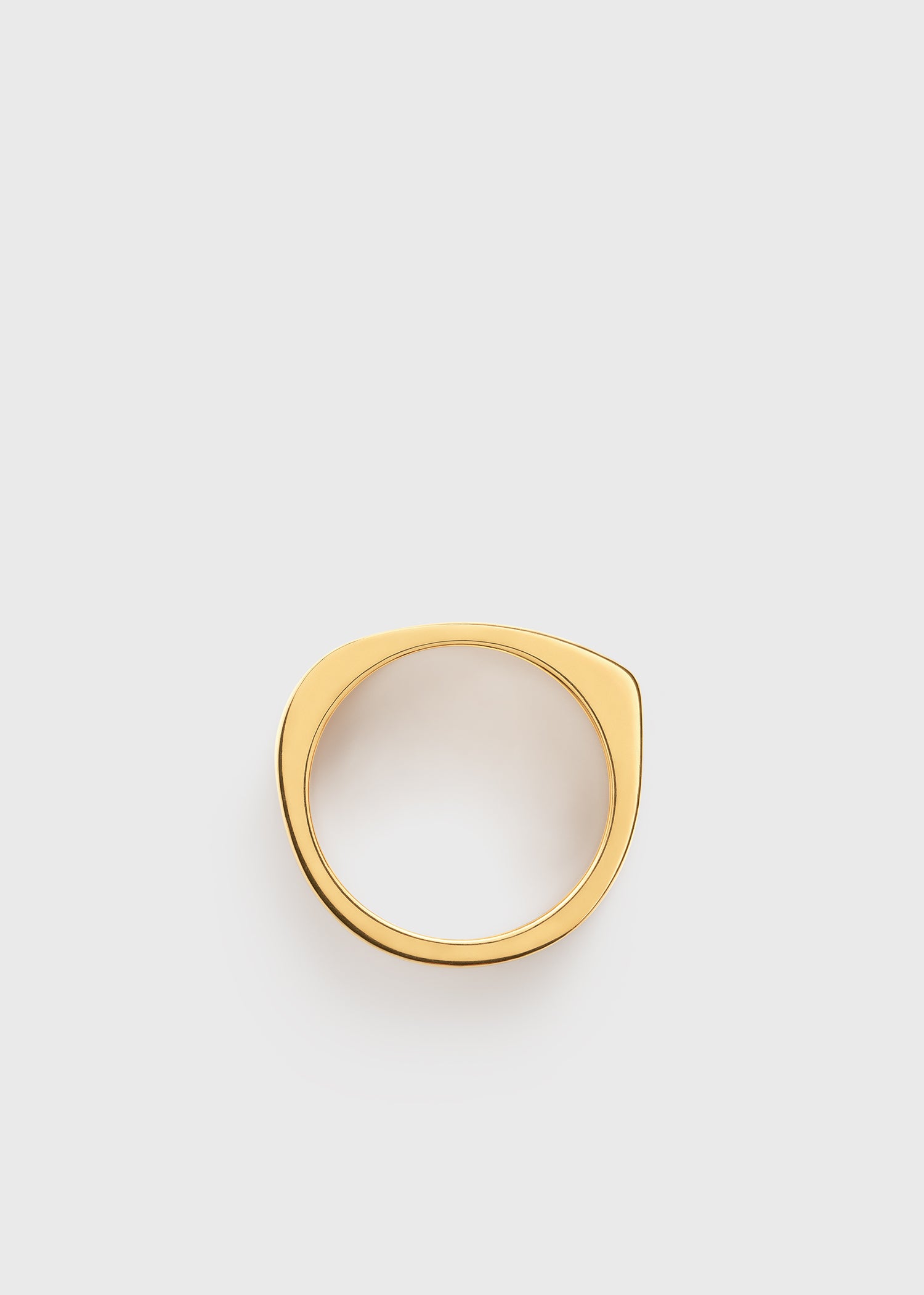 Signature ring ecru/gold