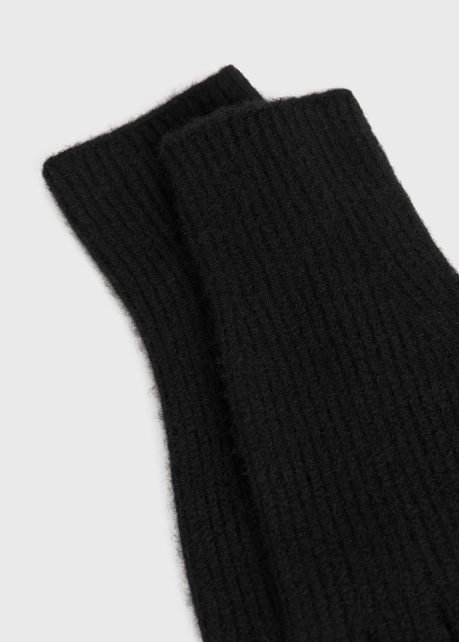 Cashmere gloves black