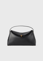 T-lock leather top handle black