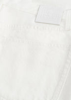 Classic cut denim off-white