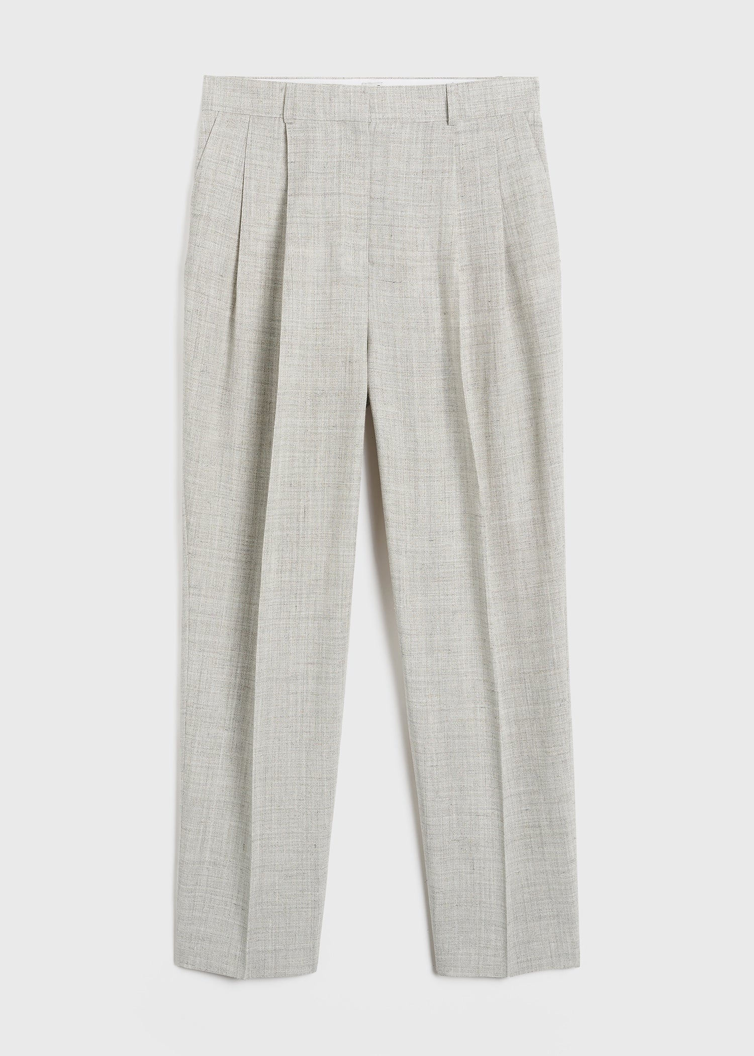 TOTEME mélange-effect tailored trousers - Grey