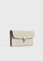 T-lock leather wallet fawn