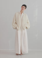 Puffed cardigan off-white