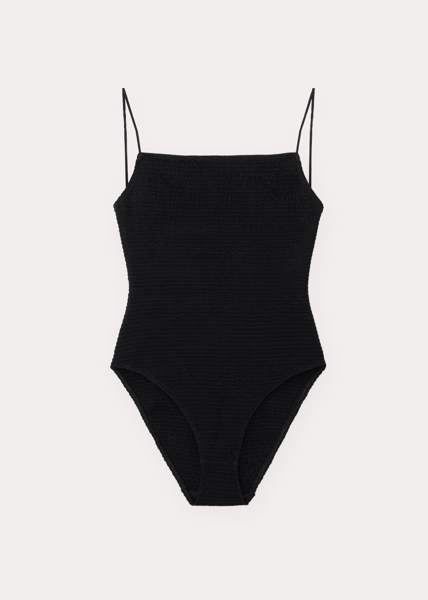 Smocked swimsuit black – TOTEME