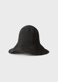 Paper straw hat black